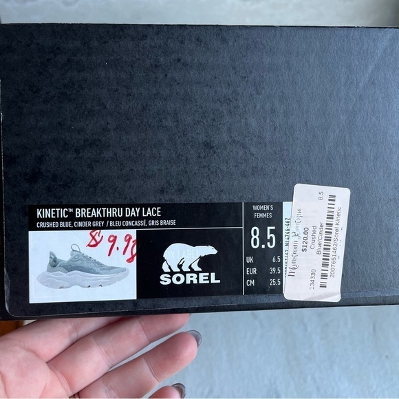 SOREL Kinetic Breakthru Day Lace Sneaker Shoes NIB NWT Size 8.5 blue - Picture 10 of 10